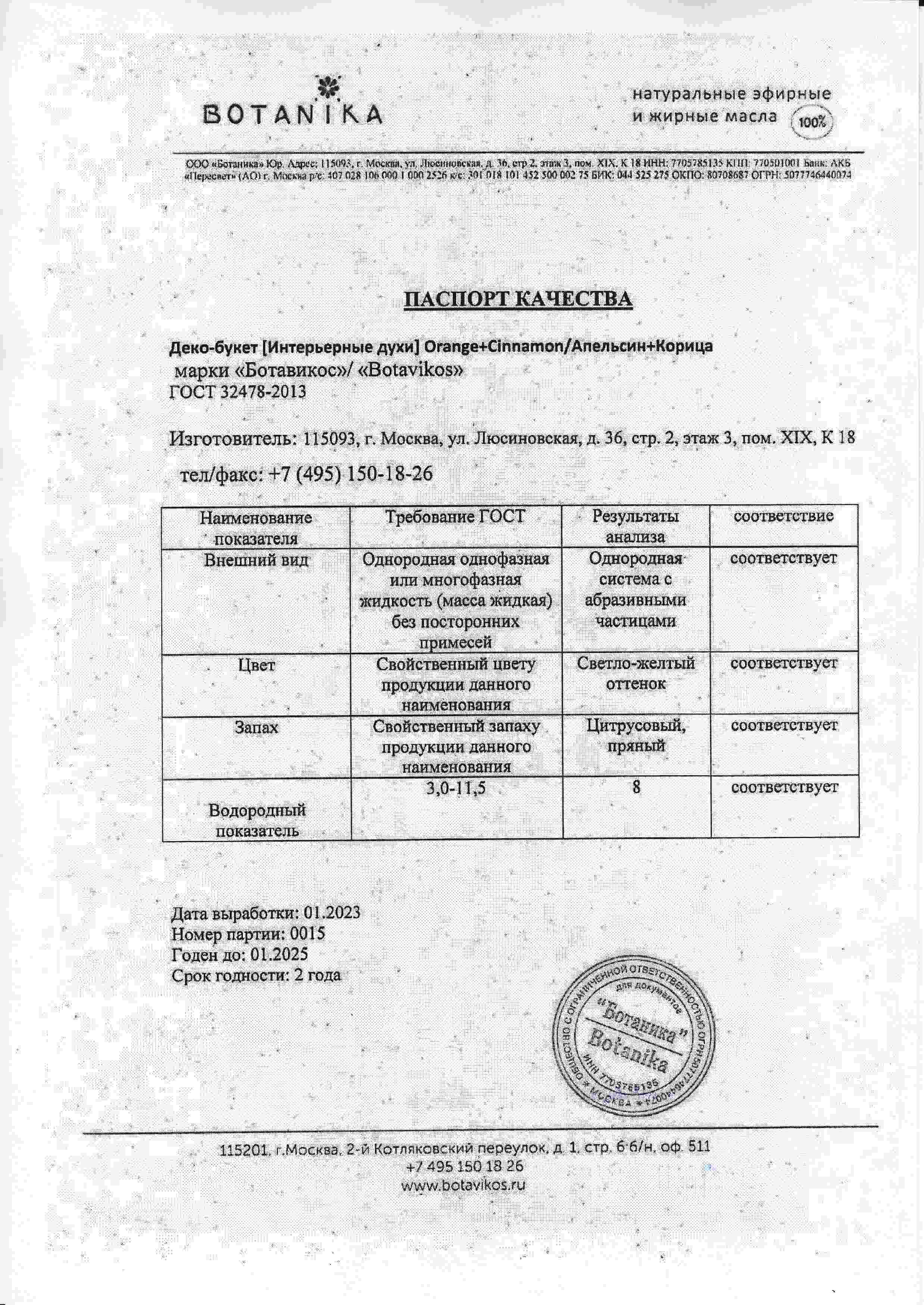 Паспорт №012023